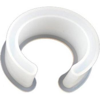 Molde de silicona transparente para pulsera con forma de huevo y flor real