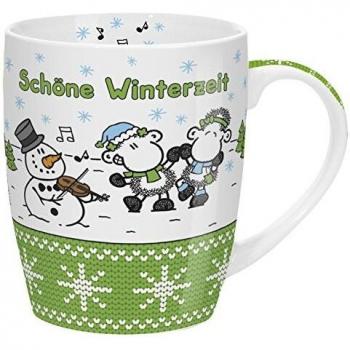 Mehrfarbige Weihnachtstasse 8,8 x 8,8 cm – Geschenkverpackt