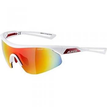 Alpina White‑Red Nylos Shield Unisex