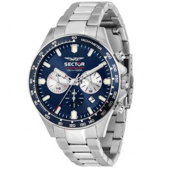 Montre Chronographe Sector Argenté 43 mm