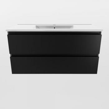 Aivy Urban 100cm mueble de baño con 2 cajones y lavabo cerámico blanco