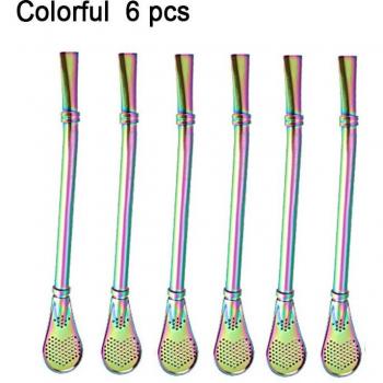 Cucharas pajitas de acero para beber mate