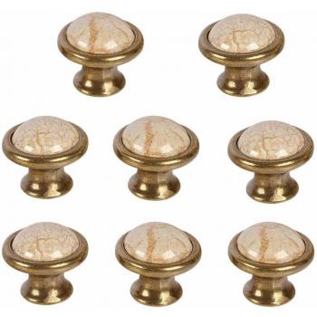 Yishik Large Ceramic Door Knobs and Pulls for Cabinets