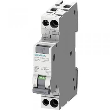Siemens 5SV13166KK16 FI-Schutzschalter/Leitungsschutzschalter 2polig 16A 0.03A 230V