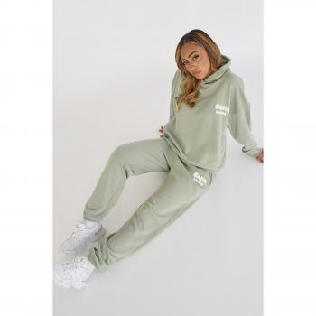 Kaiia Design Bubble Patch Joggers Sage Green