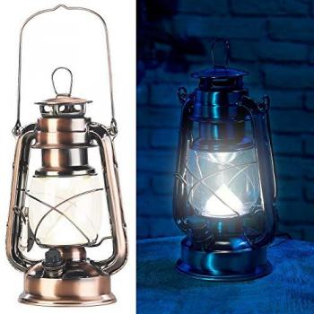 Lunartec Akku‑Tischlampe „StormBronze“ – 200 lm, 3 W, warmweiß