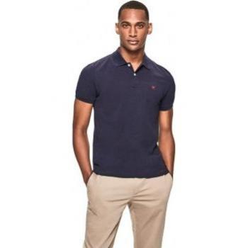 Polo Hackett de manga corta en color azul marino