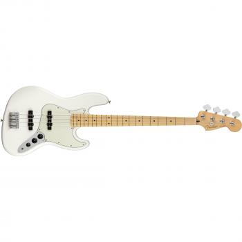 Fender Player Jazz Electric Bass Guitar, Maple, Polar White