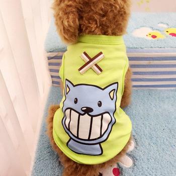 Chaleco de perro clásico con estampado divertido para primavera y verano