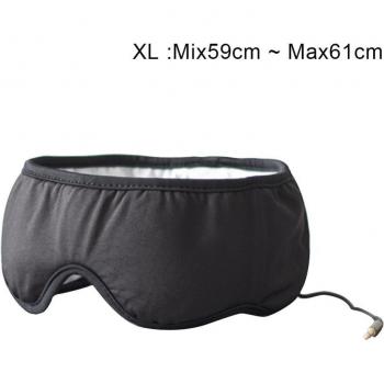 Máscara ocular con auriculares y aplicación para mejorar el sueño