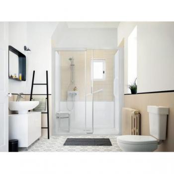 Kinemagic Zen 160 × 90 m Niche coulissante mixte en verre clair