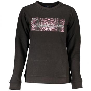 Cavalli Class Black Cotton Sweater
