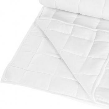 Bettdecke 155 x 220 cm Monochromatisch Weiß Ganzjährig