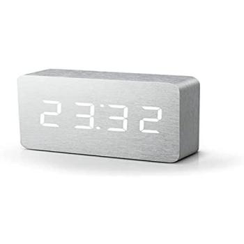 White‑LED Aluminium Brick Clock – Modern Design