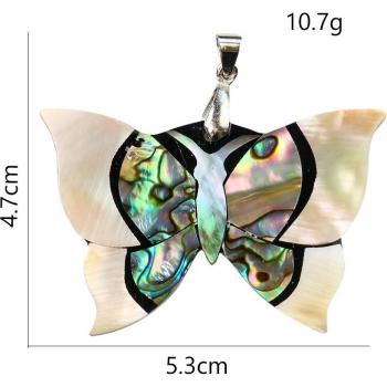 Coquille Colorée Croix Papillon