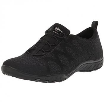 Skechers Active Breathe Easy-Infi-Knity Slip-On Women's Black Slip On 7 M