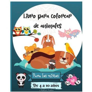Rickblood, Malkovich: Libro para colorear de animales para niños de 4 a 10 años
