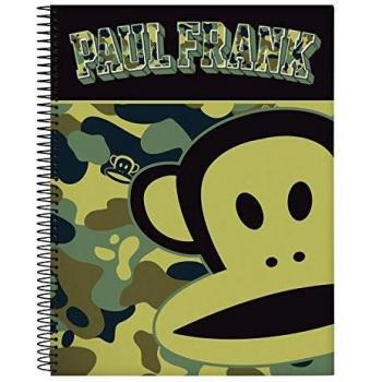 Cahier Paul Frank camouflage 120 feuilles couverture rigide 215 x 310 mm