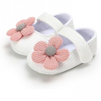 Soft Sole Floral Baby Shoes for Prewalkers 0-18M