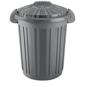 Cestino Rifiuti Teo 23 Litri – Coperchio Double‑Clip – Grafite