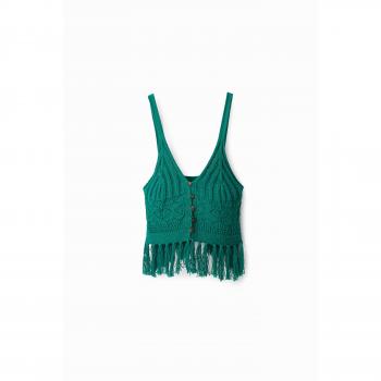 Desigual Verde Crochet XS