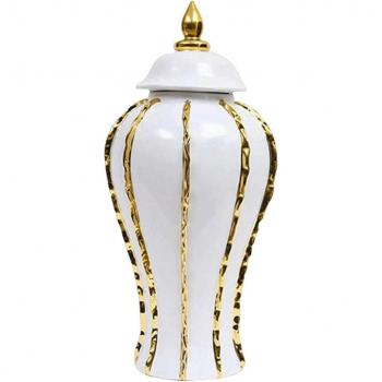 Céramique Blanche & Or – Bouchon