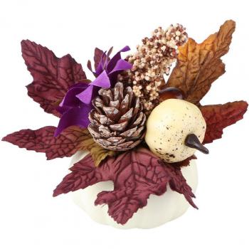 Autumn White Pumpkin Centerpiece