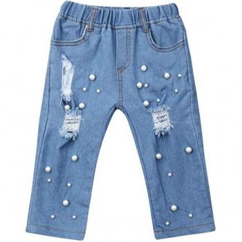 Bebé Denim Azul Pantalón Talla Infantil