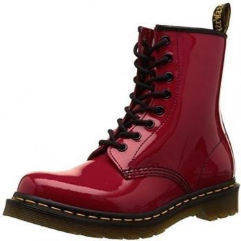 Women’s Dr. Marten 1460 Red Patent Boot, UK 6