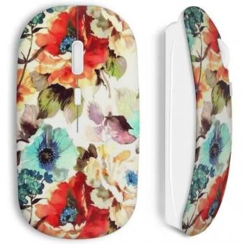 Ratón Floral sin Cable – Pintura Original