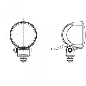 HELLA Modul 70 LED-Arbeitsscheinwerfer – 190 mm Kabel, DEÜ-Stecker
