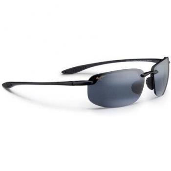Lunettes MAUI JIM HO OKIPA POLARISÉES NOIR BRILLANT/GRIS 407/02