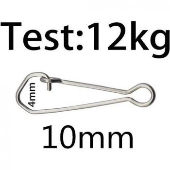 Proleurre 100pcs Safety Snaps Fishing Hook Connectors