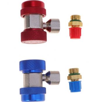 2pcs Metal Adapter Coupler for Car Air Conditioning A35
