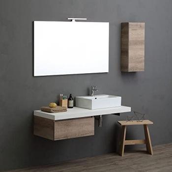 Quadratischer Waschbecken-Kit 120 cm – Valentina Serie
