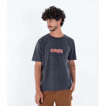 T-shirt Hurley Wave Addiction Uomo Grigio
