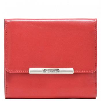 Red Leather Wallet, 10 cm – Esquire Helena