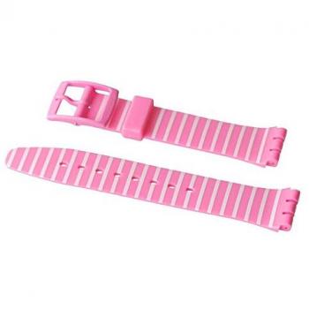 Swatch AGP128I Dragonfruit‑Striped 17 mm Bracelet