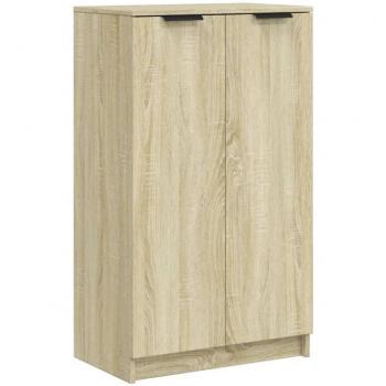 Rangement de chaussures Sonoma – Armoire d'entrée, couleur brun, 59 × 35 × 100 cm en bois d’ingénierie