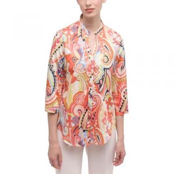 Eterna Longbluse REGULAR FIT in koralle