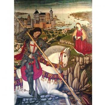 Croci in Pietra: Pieno Tondo con Perline, Strass, Diamanti – 20x30 cm