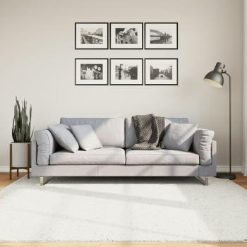 VidaXL Kurzflor Teppich OVIEDO 200x200 cm Creme