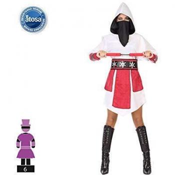 Disfraz Ninja Blanco Mujer