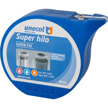 Cinta Teflón UNECOL 80 m, Ancho 1 mm – Sistema Dispensador