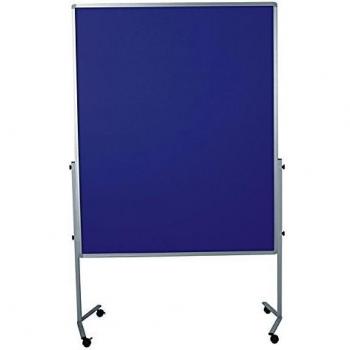 Legamaster 7-204400 Moderationswand Premium mobil 120 x 150 cm, filzbespannt, marineblau