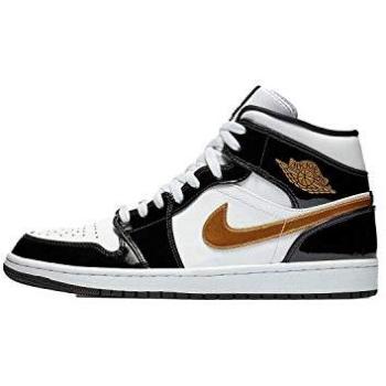 Air Jordan 1 Mid Schwarz Gold Herren