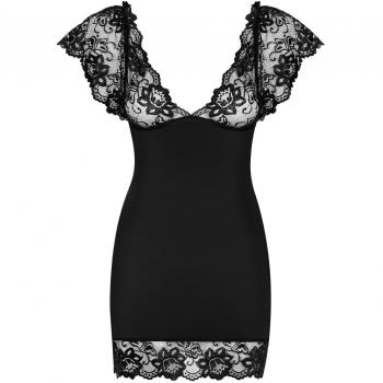 Imperiales Schwarzes Damenchemise XXL