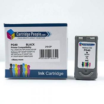 Canon PG-40 Black Ink Cartridge, Genuine Alternative, 0615B001 (Cartridge People)
