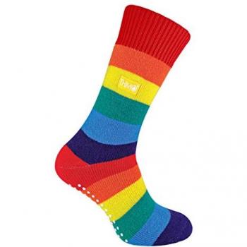 Warm Thermal Non Slip Rainbow Socks for Winter