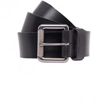 Superdry Cintura Badgeman in Pelle Nera S